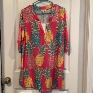 New Simply Southern Pineapple Charleston Tunic